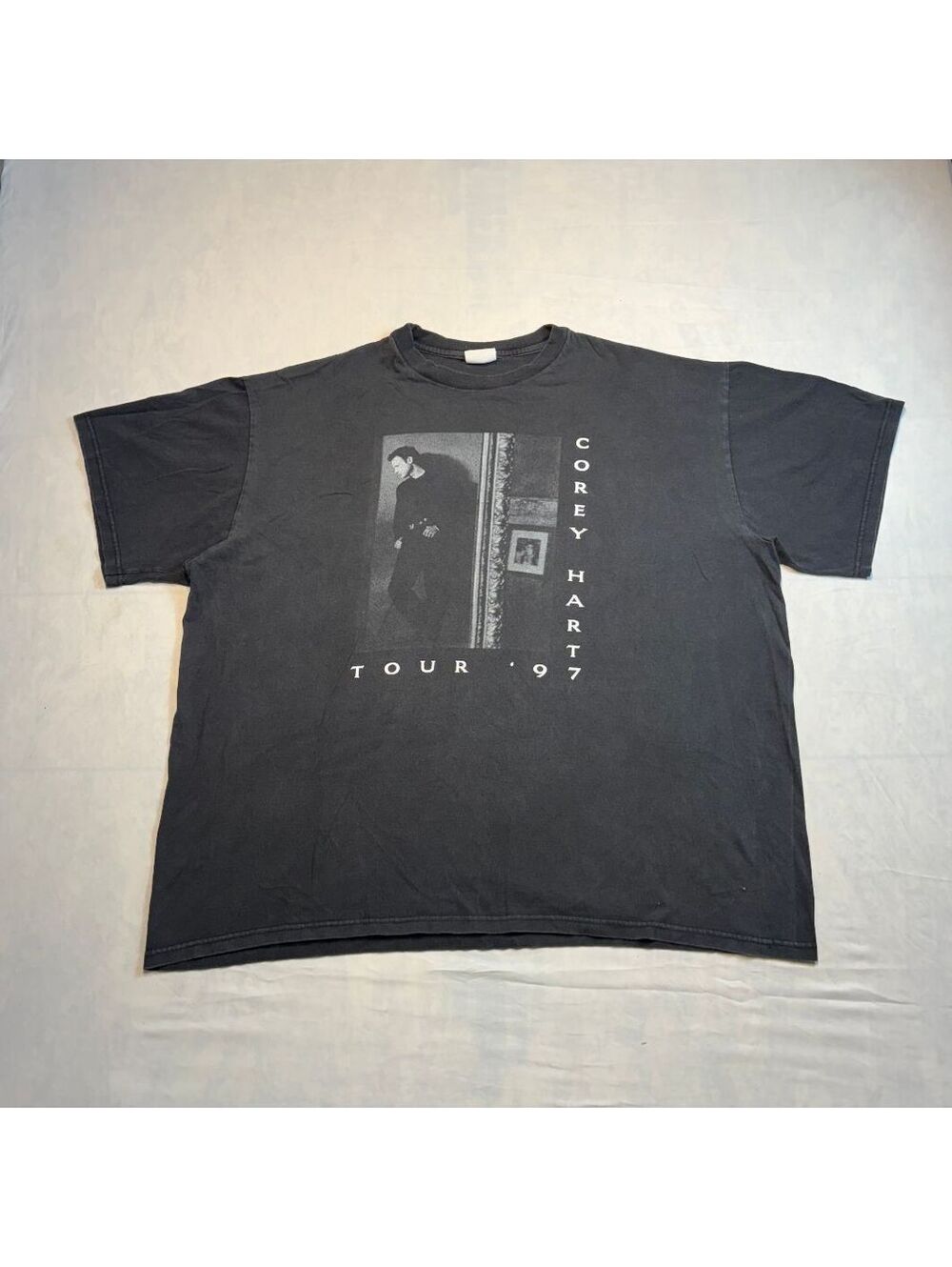 Corey Hart Tour '97 Vintage Black Graphic T-Shirt Made in CA